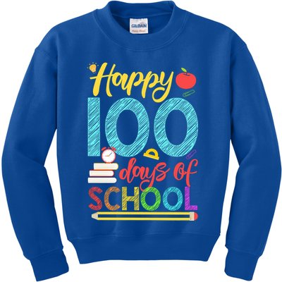 Happy 100 Days Of School For Teacher Or Child Kids Sweatshirt