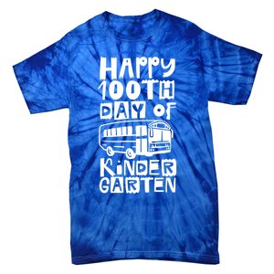 Happy 100th Day Of Kindergarten Sayings Cute Team 100 Days Cool Gift Tie-Dye T-Shirt