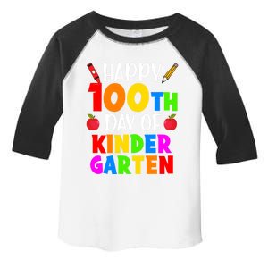 Happy 100th Day Of Kindergarten Teacher 100 Days Smarter Gift Toddler Fine Jersey T-Shirt