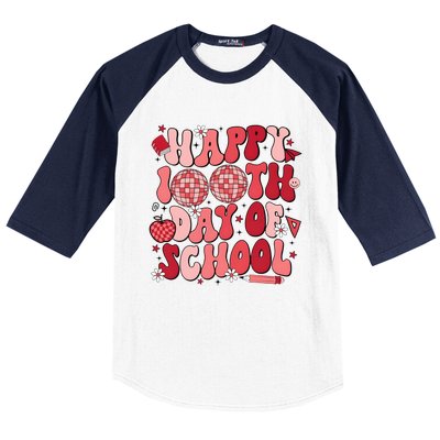 Happy 100th Day Of School In My 100 Days Of School Era Baseball Sleeve Shirt