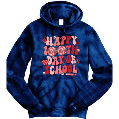 Happy 100th Day Of School In My 100 Days Of School Era Tie Dye Hoodie