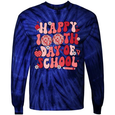 Happy 100th Day Of School In My 100 Days Of School Era Tie-Dye Long Sleeve Shirt