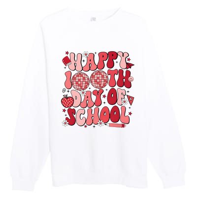 Happy 100th Day Of School In My 100 Days Of School Era Premium Crewneck Sweatshirt