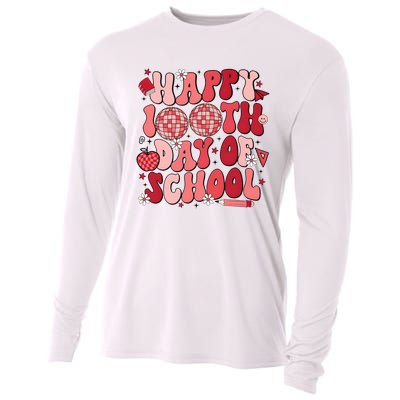 Happy 100th Day Of School In My 100 Days Of School Era Cooling Performance Long Sleeve Crew