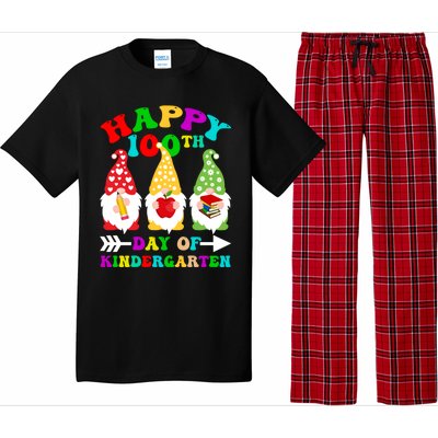 Happy 100th Day Of Kindergarten Gnome Teachers Students Meaningful Gift Pajama Set