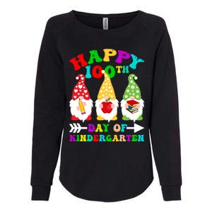 Happy 100th Day Of Kindergarten Gnome Teachers Students Meaningful Gift Womens California Wash Sweatshirt