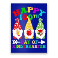 Happy 100th Day Of Kindergarten Gnome Teachers Students Meaningful Gift Poster