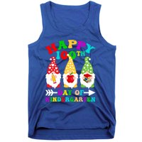 Happy 100th Day Of Kindergarten Gnome Teachers Students Meaningful Gift Tank Top