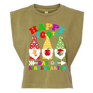 Happy 100th Day Of Kindergarten Gnome Teachers Students Meaningful Gift Garment-Dyed Women's Muscle Tee