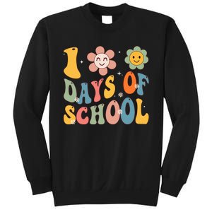 Happy 100th Day Of School Groovy 100 Days Of School Teacher Sweatshirt