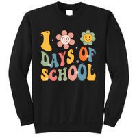 Happy 100th Day Of School Groovy 100 Days Of School Teacher Sweatshirt