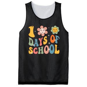 Happy 100th Day Of School Groovy 100 Days Of School Teacher Mesh Reversible Basketball Jersey Tank