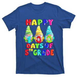 Happy 100th Day Of School Fifth 5th Grade Gnome Teacher Cute Gift T-Shirt