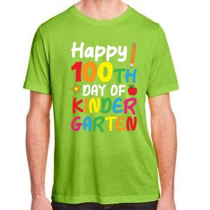 Happy 100th Day Of Kindergarten Teacher Or Student Cool Gift Adult ChromaSoft Performance T-Shirt