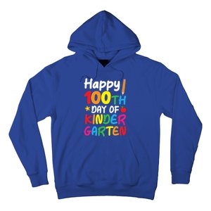 Happy 100th Day Of Kindergarten Teacher Or Student Cool Gift Hoodie