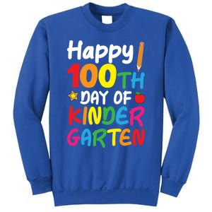 Happy 100th Day Of Kindergarten Teacher Or Student Cool Gift Sweatshirt