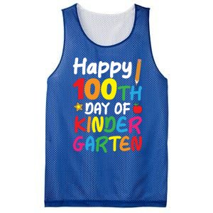 Happy 100th Day Of Kindergarten Teacher Or Student Cool Gift Mesh Reversible Basketball Jersey Tank