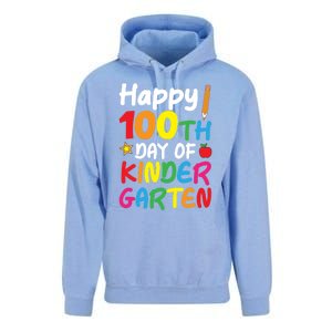 Happy 100th Day Of Kindergarten Teacher Or Student Cool Gift Unisex Surf Hoodie