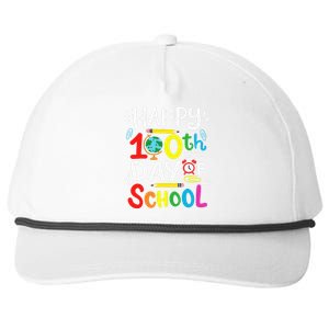 Happy 100th Day Of School 100 Days Of School Teacher Student Snapback Five-Panel Rope Hat