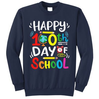 Happy 100th Day Of School 100 Days Of School Teacher Student Sweatshirt