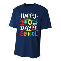 Happy 100th Day Of School 100 Days Of School Teacher Student Performance Sprint T-Shirt