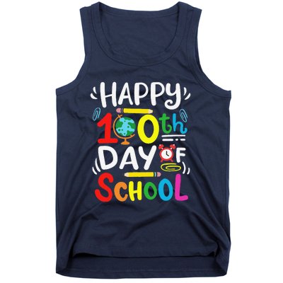 Happy 100th Day Of School 100 Days Of School Teacher Student Tank Top