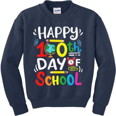 Happy 100th Day Of School 100 Days Of School Teacher Student Kids Sweatshirt