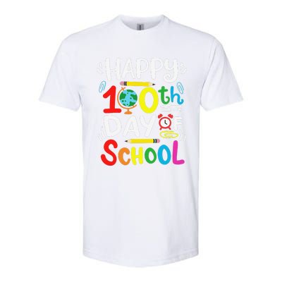 Happy 100th Day Of School 100 Days Of School Teacher Student Softstyle CVC T-Shirt