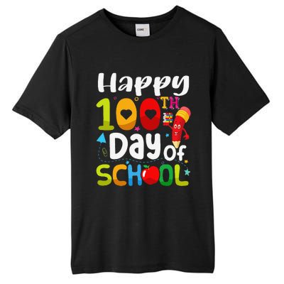 Happy 100th Day Of School 100 Days Of School Teacher Student Tall Fusion ChromaSoft Performance T-Shirt