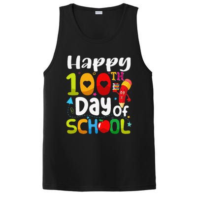 Happy 100th Day Of School 100 Days Of School Teacher Student PosiCharge Competitor Tank