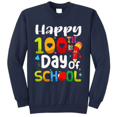 Happy 100th Day Of School 100 Days Of School Teacher Student Sweatshirt