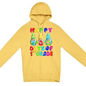 Happy 100th Day Of School First 1st Grade Gnome Teacher Gift Premium Pullover Hoodie