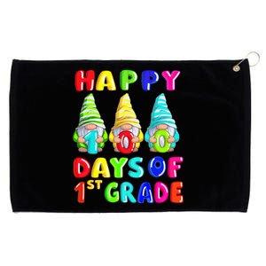 Happy 100th Day Of School First 1st Grade Gnome Teacher Gift Grommeted Golf Towel