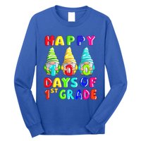 Happy 100th Day Of School First 1st Grade Gnome Teacher Gift Long Sleeve Shirt