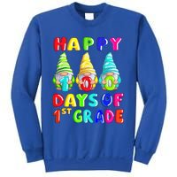 Happy 100th Day Of School First 1st Grade Gnome Teacher Gift Sweatshirt