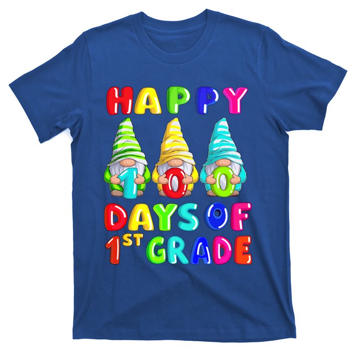 Happy 100th Day Of School First 1st Grade Gnome Teacher Gift T-Shirt