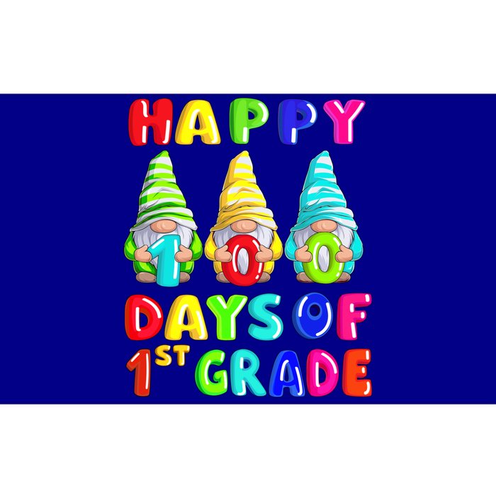 Happy 100th Day Of School First 1st Grade Gnome Teacher Gift Bumper Sticker