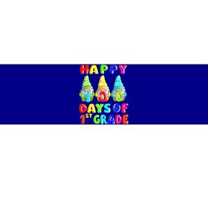 Happy 100th Day Of School First 1st Grade Gnome Teacher Gift Bumper Sticker