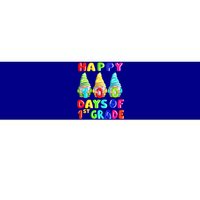 Happy 100th Day Of School First 1st Grade Gnome Teacher Gift Bumper Sticker