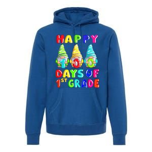 Happy 100th Day Of School First 1st Grade Gnome Teacher Gift Premium Hoodie