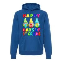 Happy 100th Day Of School First 1st Grade Gnome Teacher Gift Premium Hoodie