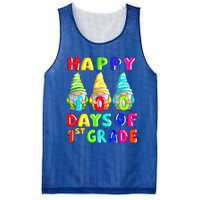 Happy 100th Day Of School First 1st Grade Gnome Teacher Gift Mesh Reversible Basketball Jersey Tank