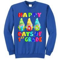 Happy 100th Day Of School First 1st Grade Gnome Teacher Gift Tall Sweatshirt