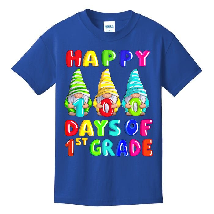 Happy 100th Day Of School First 1st Grade Gnome Teacher Gift Kids T-Shirt