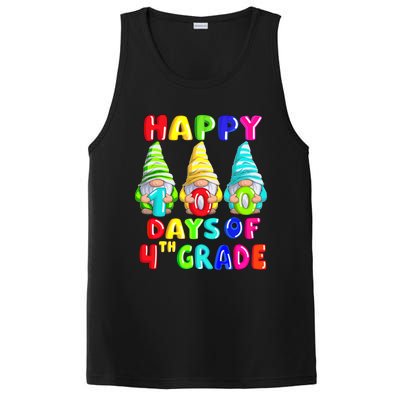 Happy 100th Day Of School Fourth 4th Grade Gnome Teacher Gift PosiCharge Competitor Tank