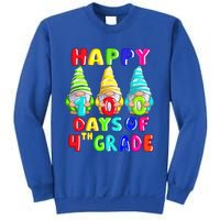 Happy 100th Day Of School Fourth 4th Grade Gnome Teacher Gift Sweatshirt