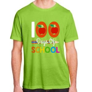 Happy 100th Day Of School Teacher 100 Days Adult ChromaSoft Performance T-Shirt