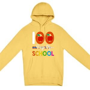 Happy 100th Day Of School Teacher 100 Days Premium Pullover Hoodie