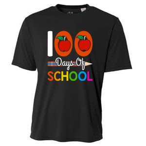 Happy 100th Day Of School Teacher 100 Days Cooling Performance Crew T-Shirt