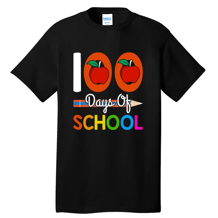 Happy 100th Day Of School Teacher 100 Days Tall T-Shirt